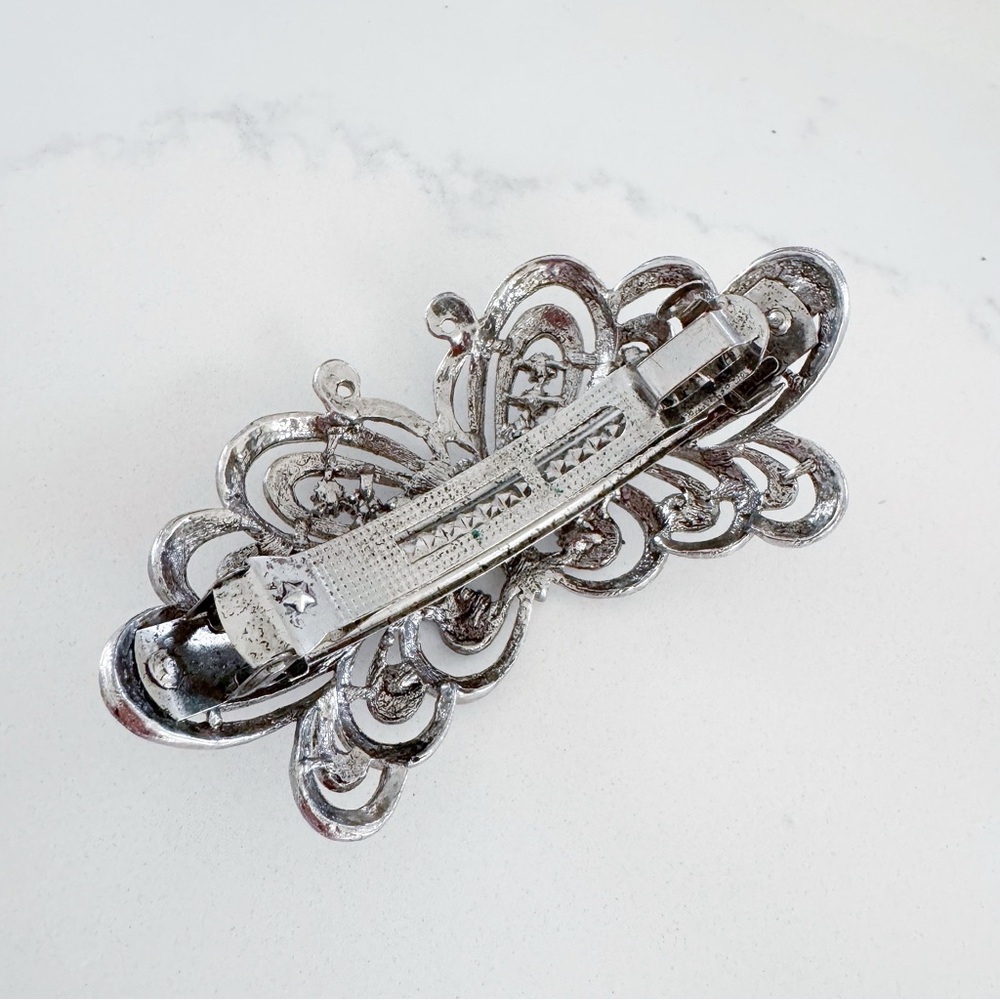 Vintage Rhinestone Butterfly Hair Clip | Crystal Hair Clip | Cute Access… - Picture 3 of 7